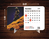 Samurai Premium Table Desk Calendar – 2026