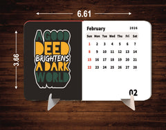 Motivational Quotes Premium Table Desk Calendar – 2026