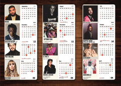 International Pop Singers Premium Table Desk Calendar – 2026