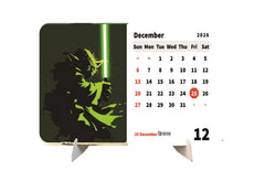 SUPER STRONG ANIME HEROS Premium Table Desk Calendar