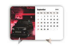 Fast Car Premium Table Desk Calendar – 2026