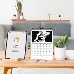 Dark One Piece D Luffy Premium Table Desk Calendar