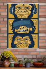 3 Saggy Monkey Poster | Animal Posters