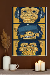 3 Saggy Monkey Poster | Animal Posters