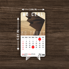 FIGHTER PLANE Premium Table Desk Calendar