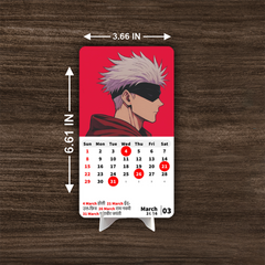 Gojo and Yuji Premium Table Desk Calendar
