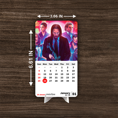 John Wick Premium Table Desk Calendar