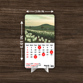 Nature’s River Glow Premium Table Desk Calendar