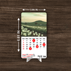 Nature’s River Glow Premium Table Desk Calendar