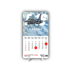 FIGHTER PLANE Premium Table Desk Calendar