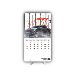 Car Collection Premium Table Desk Calendar