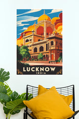 Lucknow India Bara Imambara Architecture Travel Paper Poster (City Posters)