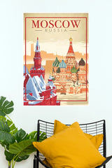 Moscow Russia Red Square Travel Poster (City Posters)