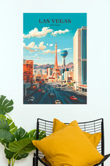 Las Vegas Nevada Vintage Travel Poster (City Posters)