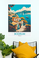 Bodrum Turkey Vintage Travel Poster (City Posters)