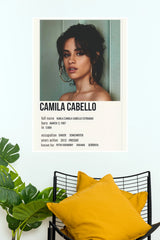 Camila Cabello Minimalist Music Artist Poster (Music Posters)