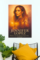 Jennifer Lopez Inspirational Quote Art Poster (Music Posters)