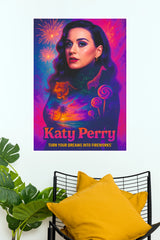 Katy Perry Fireworks Pop Music Art Poster (Music Posters)