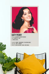 Katy Perry Biography Music Art Poster (Music Posters)