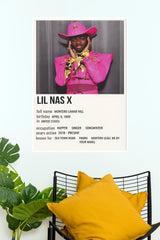 Lil Nas X Biography Music Art Poster (Music Posters)