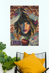 Taylor Swift Lover Era Artistic Portrait Art Poster (Music Posters)