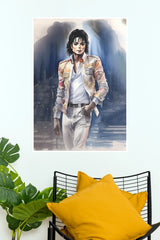 Michael Jackson Beat It Jacket Watercolor Music Poster (Music Posters)