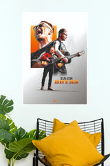 Zach Bryan Acoustic Guitar Multi-Portrait Music Poster (Music Posters)