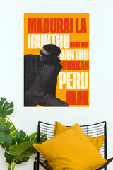 Ajith Kumar Madurai La Irunthu Typography Art Poster (Powerful Men Posters)