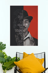 Bhagat Singh If The Deaf Hear Typography Art Poster (Powerful Men Posters)