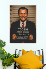 Jordan Belfort The Wolf of Wall Street Mugshot Art Poster (Powerful Men Posters)