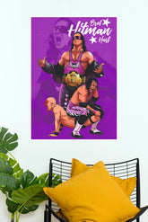 "Bret Hitman Hart Excellence of Execution" Pro Wrestling Wall Poster (WWE Posters)