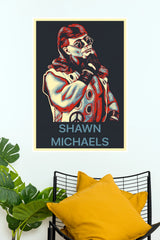 "Shawn Michaels Heartbreak Kid" Retro Pop Art Pro Wrestling Wall Poster (WWE Posters)