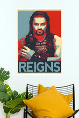 Roman Reigns Pop Art Wrestling Paper Poster Wall Art (WWE Posters)
