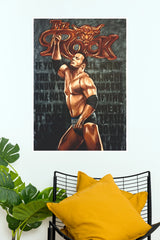 Dwayne The Rock Johnson Classic Pose Wrestling Paper Poster Wall Art (WWE Posters)