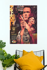 John Cena Championship Legacy Wrestling Paper Poster Wall Art (WWE Posters)