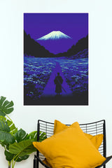 Ronin's Resolve Samurai Mountain Path Wall Art Paper Poster (Samurai Warrior Posters)