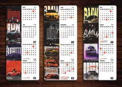 Luxury Car Premium Table Desk Calendar – 2026