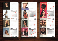 GLOBAL POP SINGERS Premium Table Desk Calendar – 2026