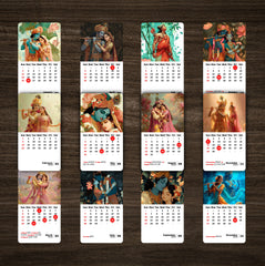 Radha Krishna Premium Table Desk Calendar – 2026