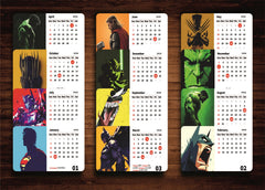 SUPER STRONG ANIME HEROS Premium Table Desk Calendar