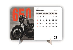 Royal Enfield Interceptor 650 Premium Table Desk Calendar – 2026