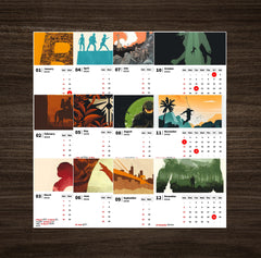 HUNTING GAME Premium Table Desk Calendar