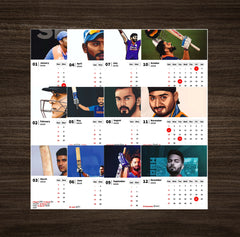 Cricket KING Premium Table Desk Calendar