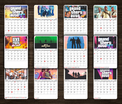 Grand Theft Auto Premium Table Desk Calendar