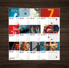 FOOBTALL MAN Premium Table Desk Calendar