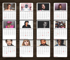International POP Singers Premium Table Desk Calendar