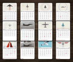 Air FIGHTER PLANE Beast Premium Table Desk Calendar