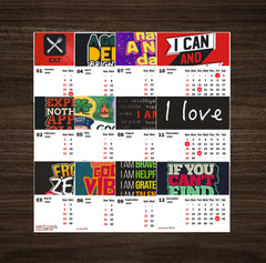 Motivational Quotes for Success Premium Table Desk Calendar