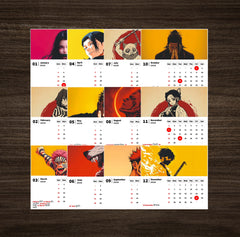 Whispering Katana Premium Table Desk Calendar