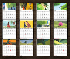 GREEN Valley Premium Table Desk Calendar